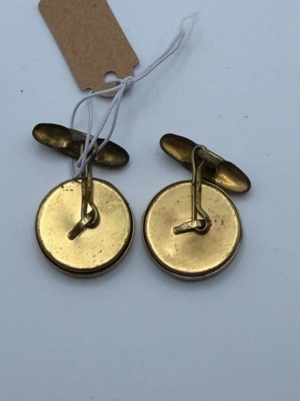 Vintage Horse Rider Cufflinks Figural Equestrian Gold Tone